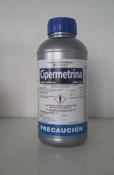 Piretroide CIPERMETRINA 200 CE caja con 12 Litros Tucagro