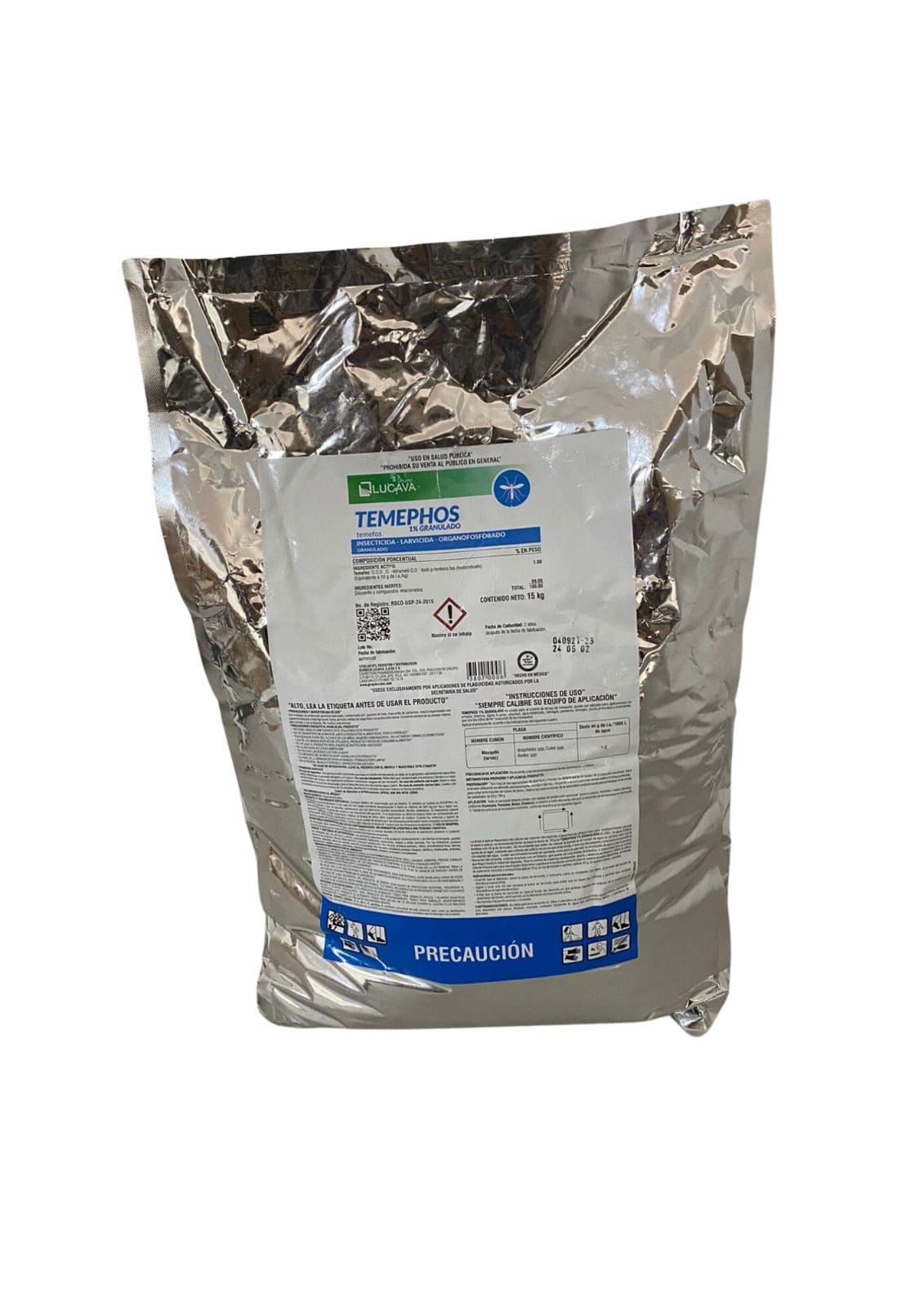 Larvicida Elimina Larvas de Mosquitos Temephos 1% Granulado / Organofo ...