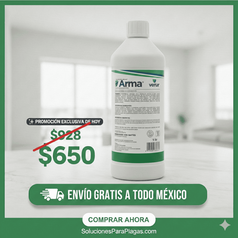 Insecticida Arma Verur: Elimina Cucarachas, Chinches y Arañas de Raíz Presentación 1 litro