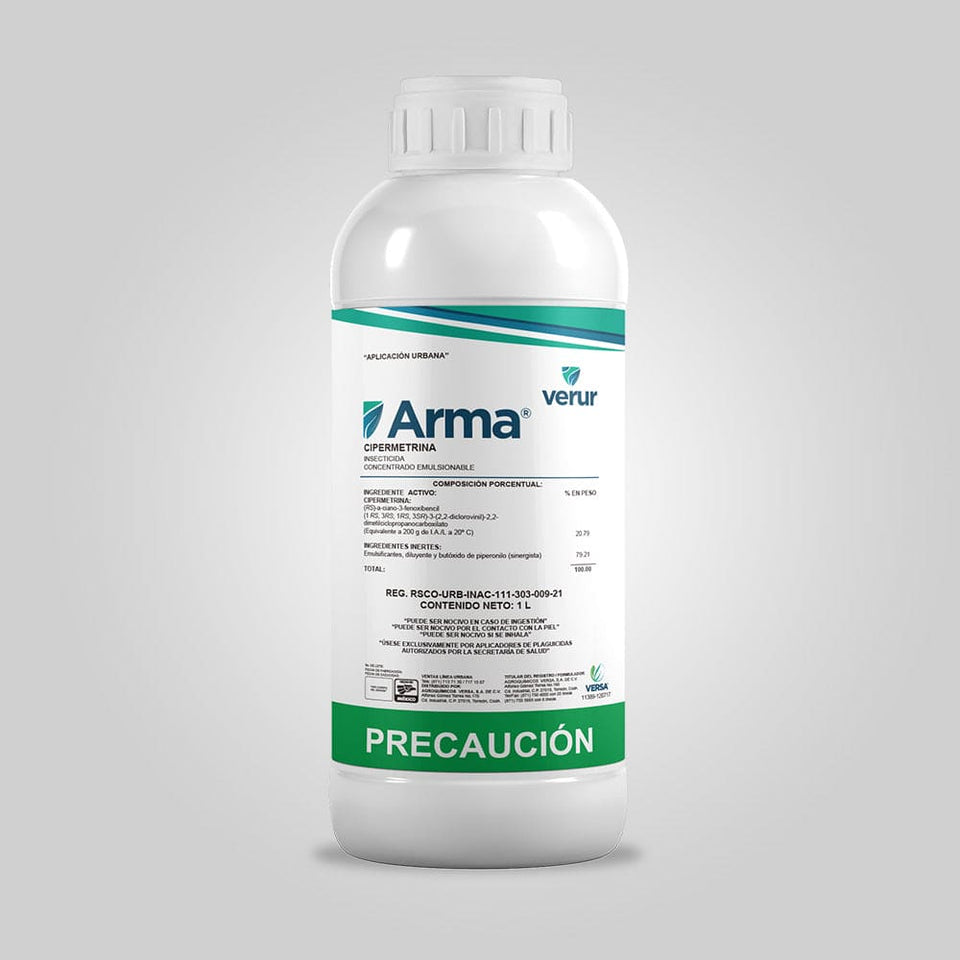 Insecticida Arma Verur: Elimina Cucarachas, Chinches y Arañas de Raíz Presentación 1 litro