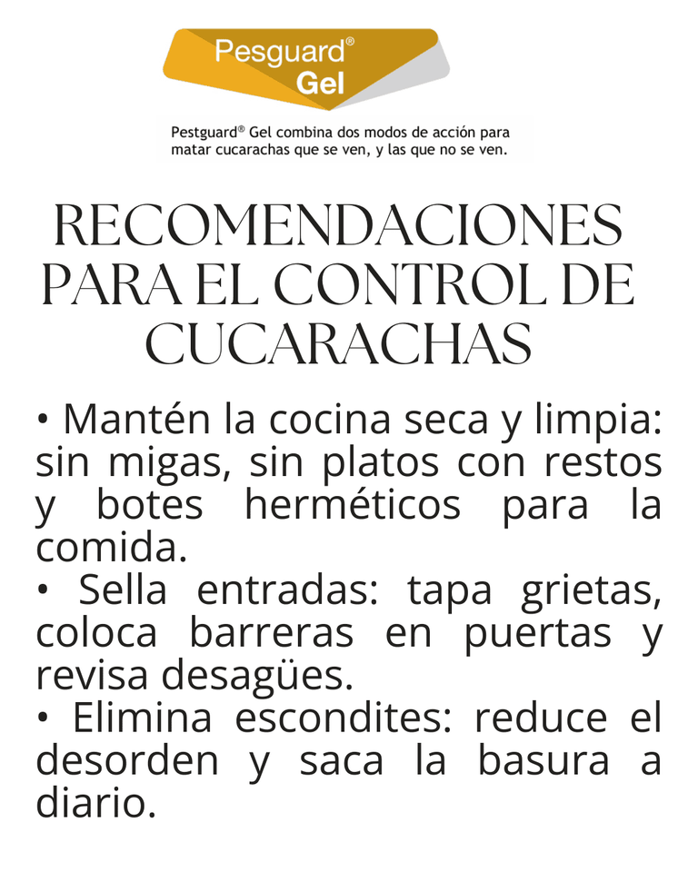 Cucarachicida + IGR Pesguard en gel 30 gramos 30% de descuento