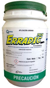 ERRADIC PACK (Bromadiolona 0.005%) 700 g, 4 kg