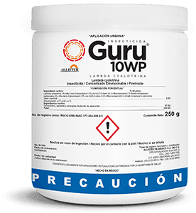 Insecticida en Polvo Lambda Cyalotrina Guru® 250 gr
